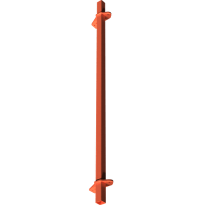 Pièces agricoles - Pièce divers - BARRE DE DECROTTOIR 2.25m -peint- Kverneland origine