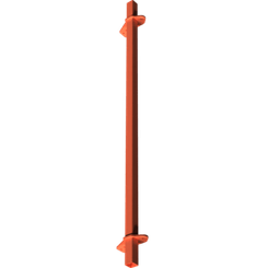 Pièces agricoles - Pièce divers - BARRE DE DECROTTOIR 2.25m -peint- Kverneland origine