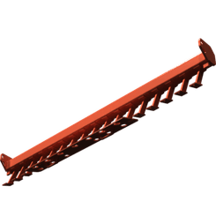 Pièces agricoles - Pièce Herse Rotative - SCRAPER FRAME 2.25 M ORANGE Kverneland origine