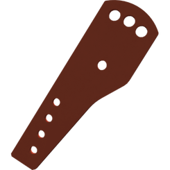 Pièces agricoles - Pièce Herse Rotative - PLATE MECH.SEEDER HITCH ORANGE Kverneland origine