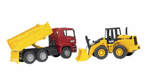 Camion avec pelle chargeuse