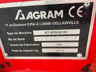 Distributeur d'engrais Agram JETSPREAD281 - 7