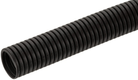 Tube de protection 16mm 50m flexible ondulé, fermé, noir