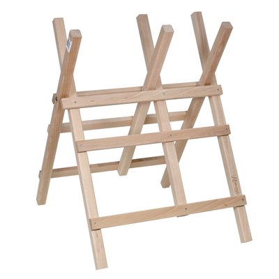 Bucheronnage - Chevalets - CHEVALET PORTE BUCHE EN BOIS 3 BRANCHES