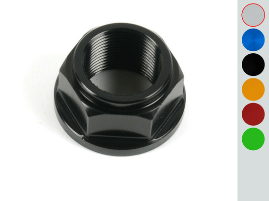 Pièces Quad & Motos - Pièces communes - Écrou de colonne direction LIGHTECH ergal M24x1,50 - argent