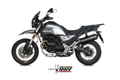 Silencieux MIVV Oval carbone/casquette carbone Moto Guzzi V85TT