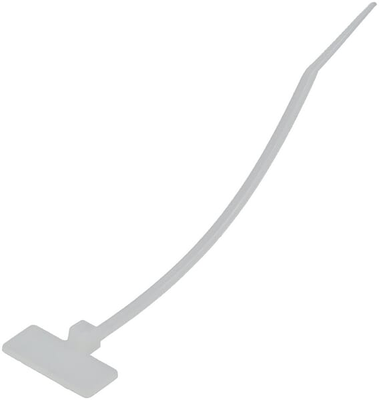 Pièces agricoles - Fasteners - Étiquette pour serre-câbles 2.5x110mm, blanche, 100Pcs