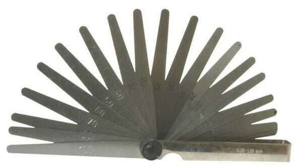Outils - Outils divers - Jauge d’épaisseur 0,05 - 1,0mm, 20 lames