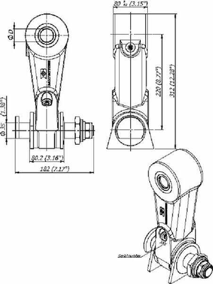 Pièces agricoles - Hydraulique - Chapes sans frein BR20KS/45