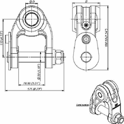 Pièces agricoles - Hydraulique - Chapes BR1-A 80/30 Pivot 30