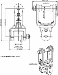 Pièces agricoles - Hydraulique - Chapes BR4 71/30 Pivot 25