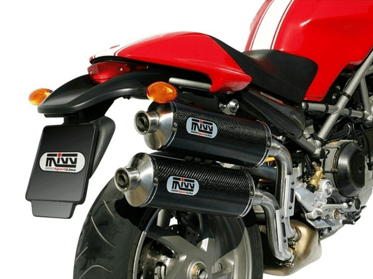 Pièces Quad & Motos - Pièces communes - Silencieux double MIVV GP carbone Ducati Monster S2R 800