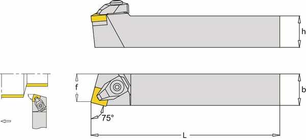 Outils - Outils divers - Porte-plaquette dr. DSBNR 75°
