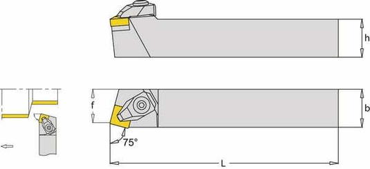 Outils - Outils divers - Porte-plaquette dr. DSBNR 75°