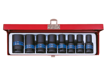 Outils - Outils divers - Coffret de douilles à choc fine 1/2" 8 pièces