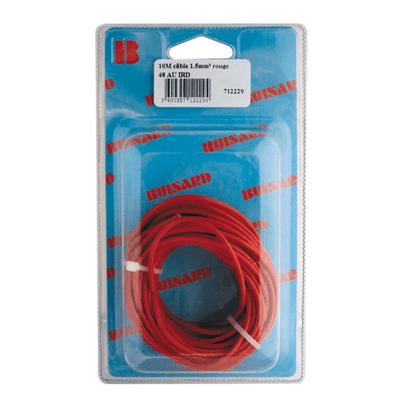 Pièces agricoles - Pièce divers - HF- 10M CABLE MONO ROUGE 1.5mm2