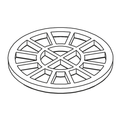 Pièces agricoles - Pièce divers - GRILLE P/CONE DE DIFFUSION