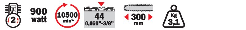 Materiels - Tronçonneuse - TRONCONNEUSE THERMIQUE 25,4CC 300MM