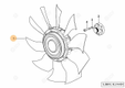 pale de ventilateur Deutz-Fahr origine