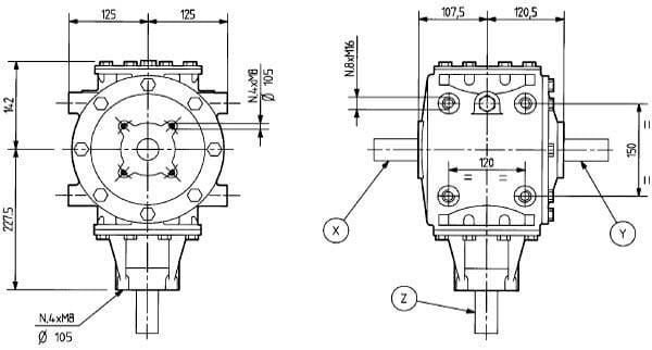 Pièces agricoles - Transmission - Boîtier T-269A 1:1