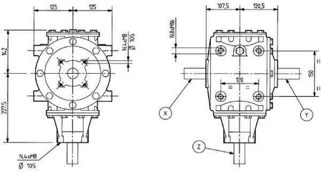 Pièces agricoles - Transmission - Boîtier T-269A 1:1