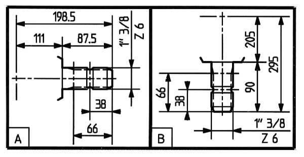 Pièces agricoles - Transmission - Boîtier T-290A 1:1,4