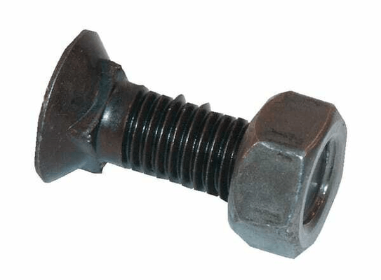 Pièces agricoles - Machines - Boulon de charrue carré M12x1,5x35 12,9 + ecrou + ecrou