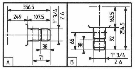Pièces agricoles - Transmission - Boîtier T-301B 1:1