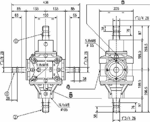 Pièces agricoles - Transmission - Boîtier T-292B 1:1,86
