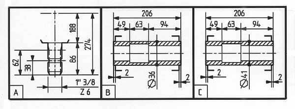 Pièces agricoles - Transmission - Boîtier TB-278C 1:1
