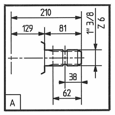 Pièces agricoles - Transmission - Boîtier T-279D 1:1,82