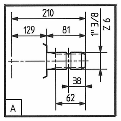 Pièces agricoles - Transmission - Boîtier T-279D 1:1,82