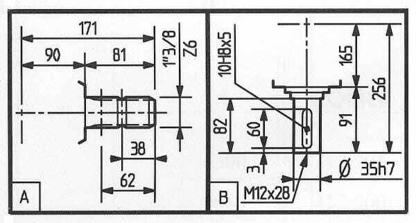 Pièces agricoles - Transmission - Boîtier LF-151A 1:2,54