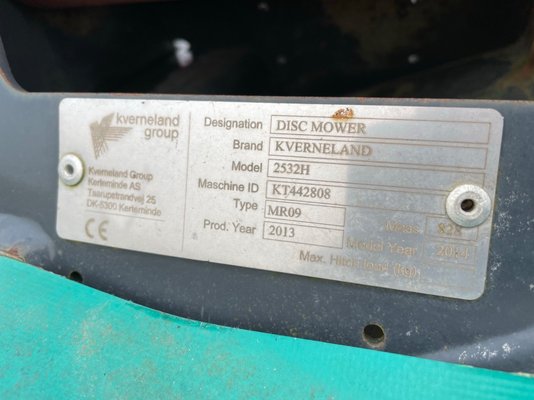 Faucheuse Kverneland KT2532H