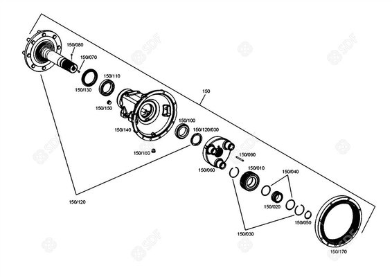 Pièces agricoles - Roulements - ROULEMENT A ROULEAUX Deutz-Fahr origine