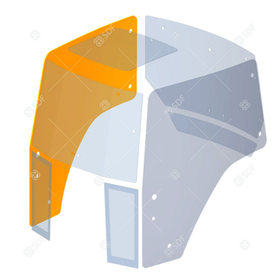 Pièces agricoles - Glaces et vitres - verre - dx/rh/re Deutz-Fahr origine