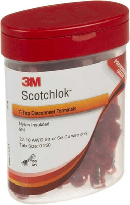 Pièces agricoles - Electricité - Connecteurs Scotchlok 951 (50x)