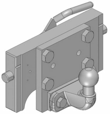 Pièces agricoles - Tracteur pièce adaptable - Attelage à boule K50 310 mm