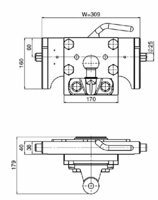 Pièces agricoles - Tracteur pièce adaptable - Attelage à boule K50 310 mm