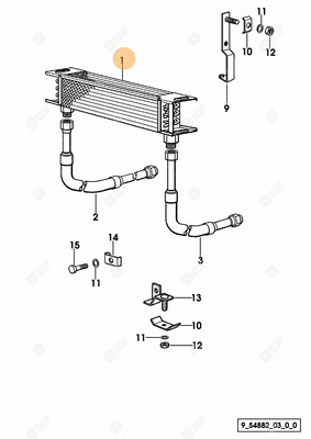 Pièces agricoles - Radiateurs - RADIATEUR HUILE Deutz-Fahr origine