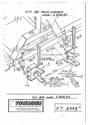 Pièces agricoles - Pièce divers - KIT DR POUR CHASSIS