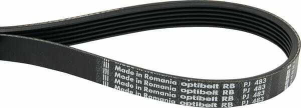 Pièces agricoles - Transmission - Courroie nervurée 6PJ483mm Optibelt