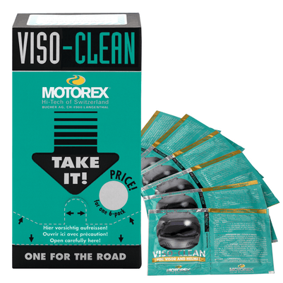 Pièces Quad & Motos - Partie Cycle - Lingettes nettoyantes MOTOREX Viso Clean - Sachets 12x6