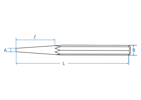 Outils - Outils divers - Chasse-clous 8 Longueur: 120mm