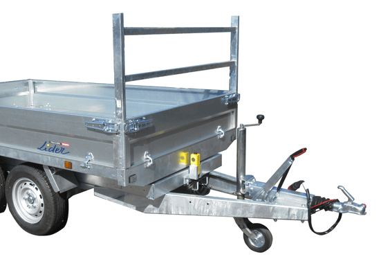 Materiels - Remorque voiture - BENNE 256x148x30 freinée roues dessous PTAC : 2500 kg