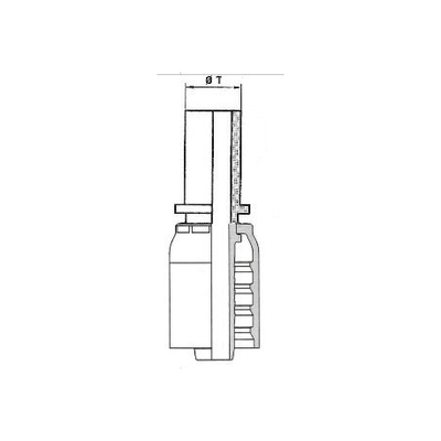 Pièces agricoles - Raccords - EMBOUT A SERTIR 42110LNM15