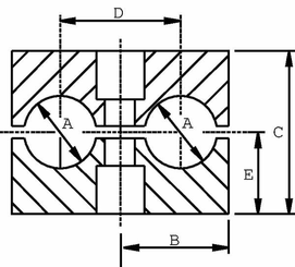 Pièces agricoles - Hydraulique - Bride pour tuyau PP 22/22mm (25)
