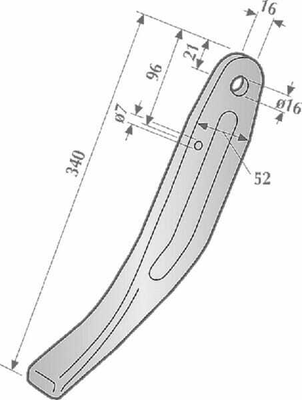 Pièces agricoles - Travail du sol - Dent de herse p/ Amazone