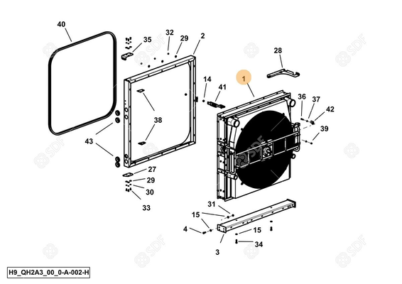 Pièces agricoles - Radiateurs - COOLING SYSTEM C9000