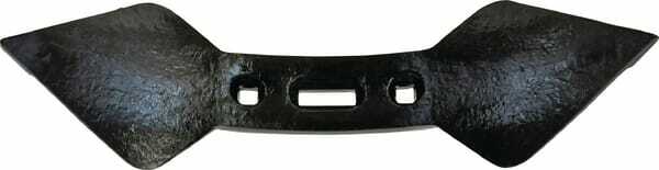 Pièces agricoles - Travail du sol - Soc double cœur Ø12 E45/75 noir